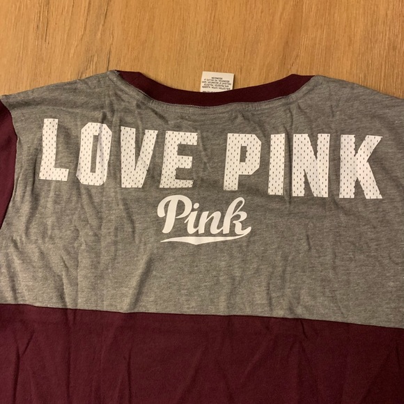VS Pink Vintage 3/4 Sleeve Tee Large - Picture 4 of 6